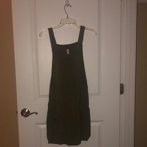 Green Overall Dress